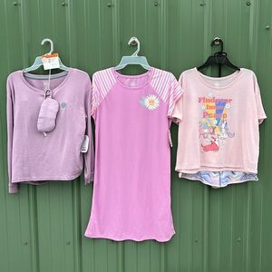 Girls Pajama Lounge Sleep Set Nightgown 3-Pack Size XL Plus